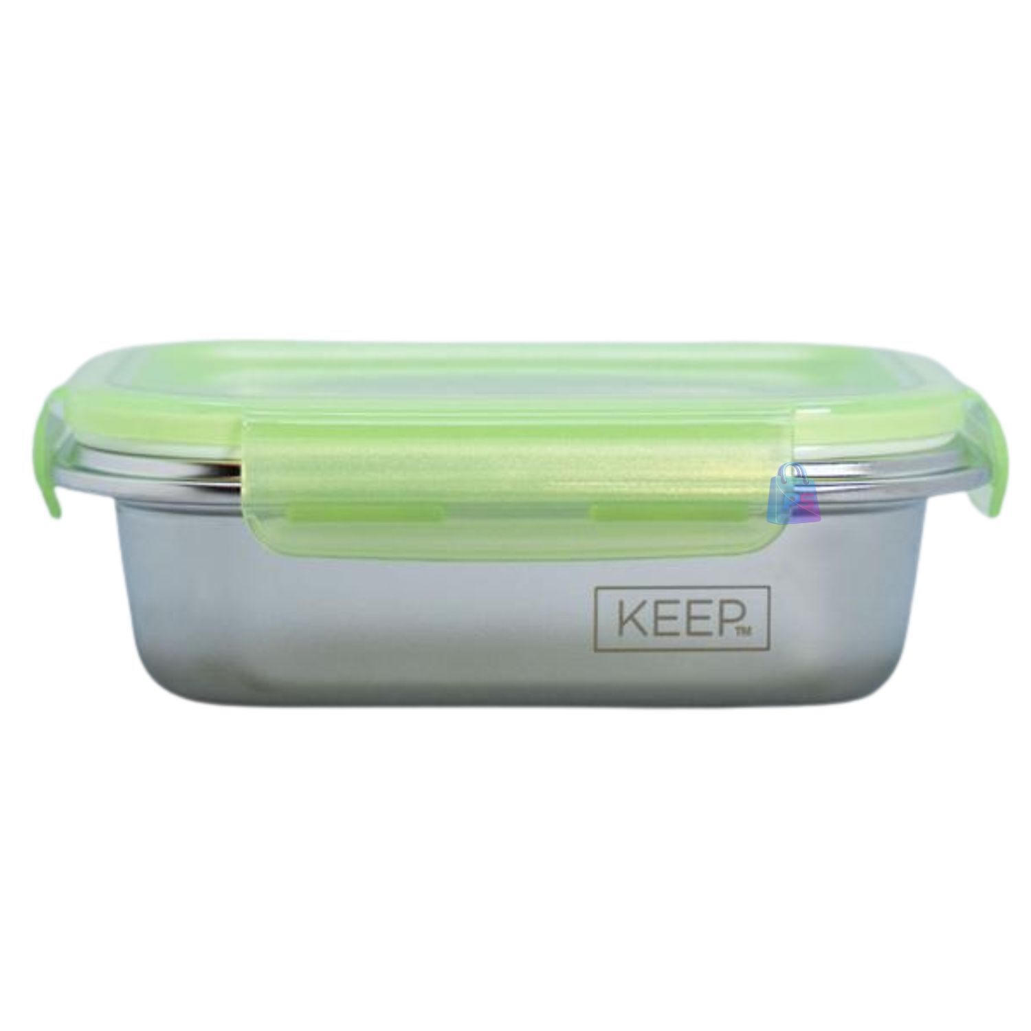 Herm&eacute;tico Keep 650ml Acero + Cubiertos On The Go - Ps image number 1.0