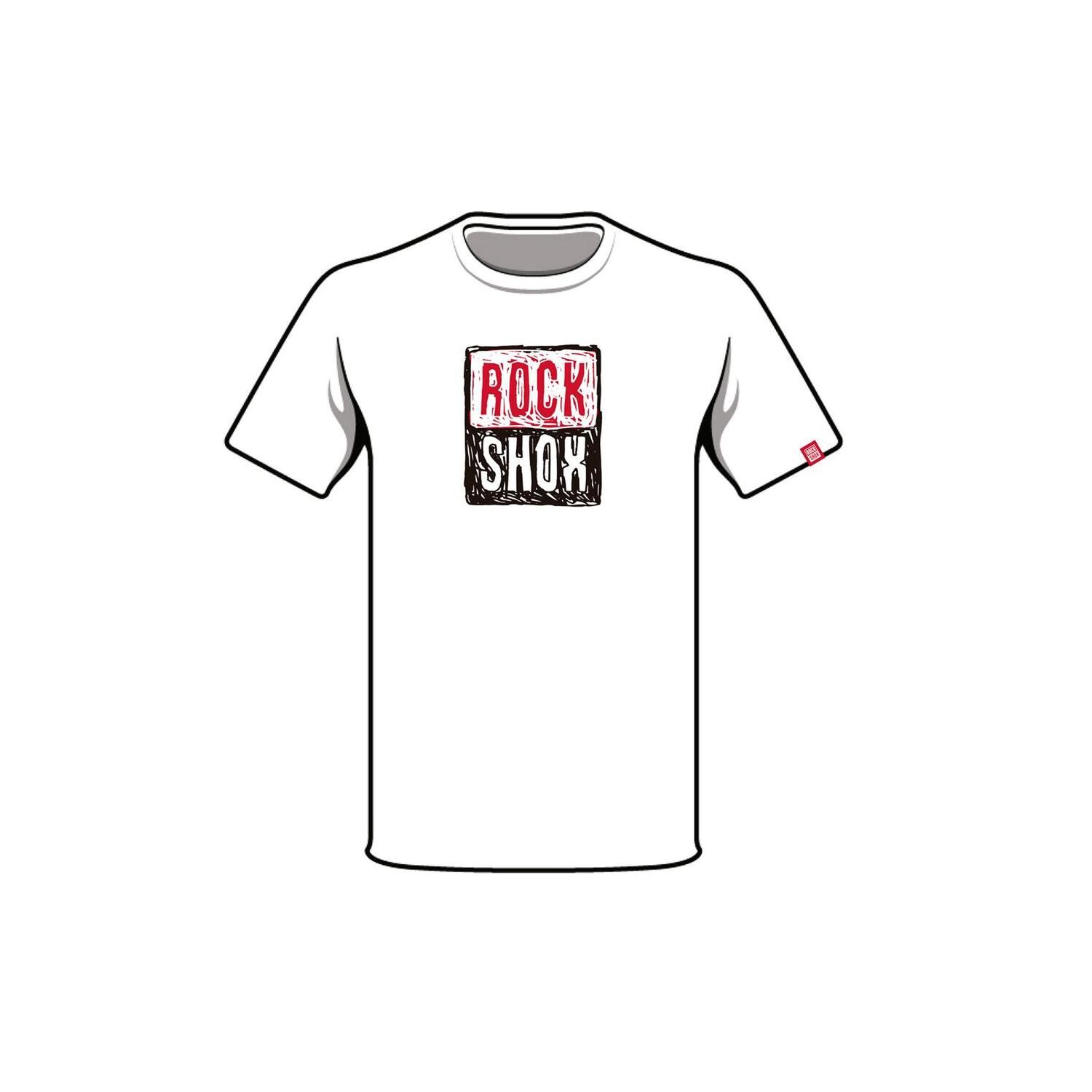 Polera Rockshox Manga Corta R2206 Blanco image number 1.0
