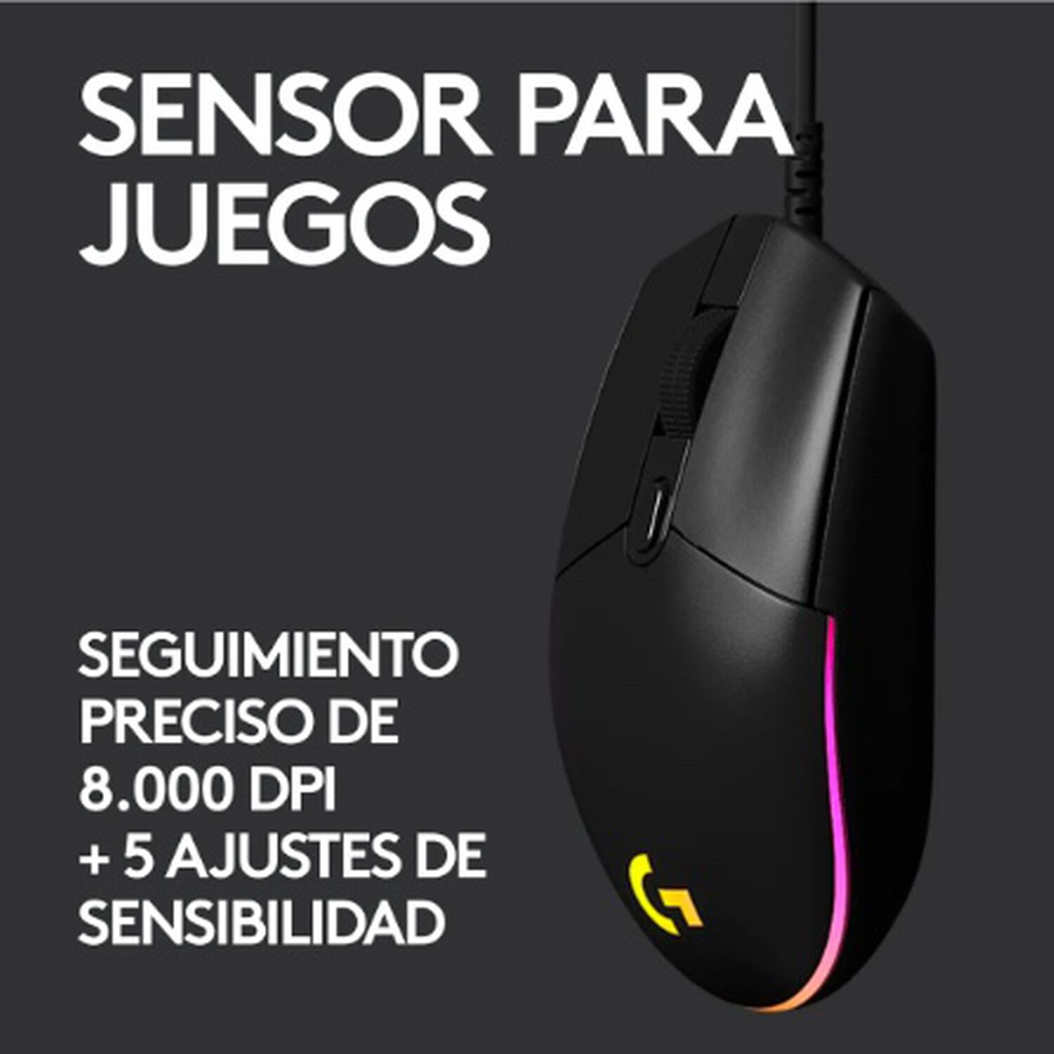 Mouse Gamer Negro image number 2.0