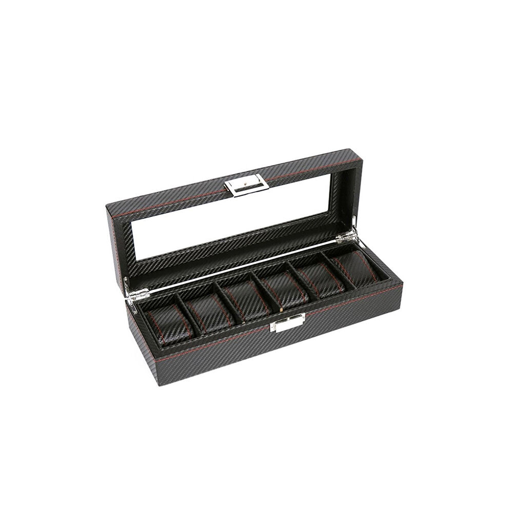 Caja Estuche Organizador De 6 Relojes Bordado Elegante image number 0.0