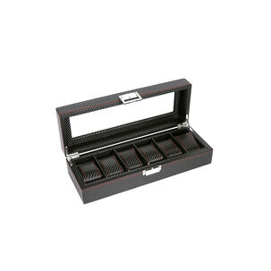 Caja Estuche Organizador De 6 Relojes Bordado Elegante