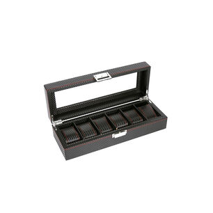 Caja Estuche Organizador De 6 Relojes Bordado Elegante