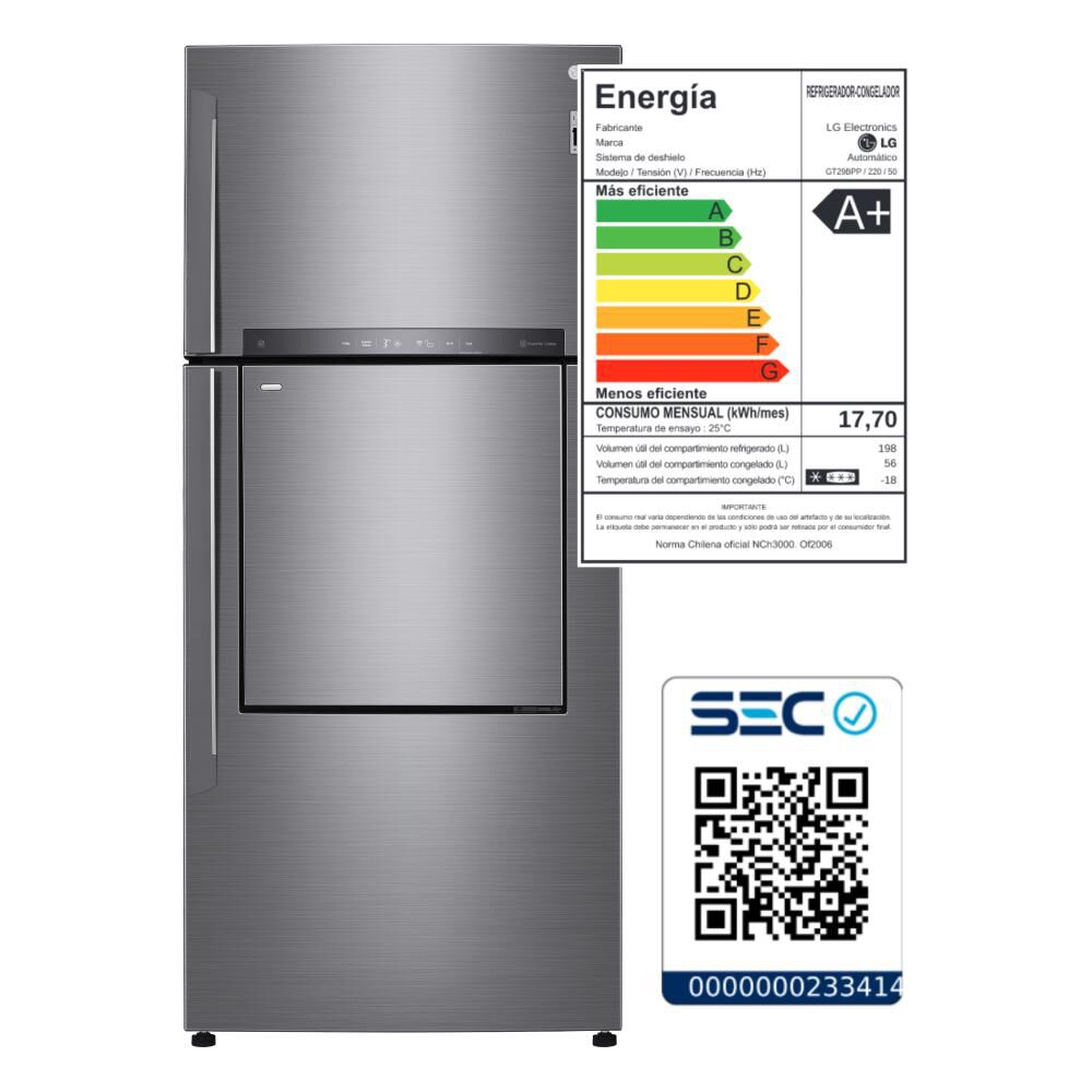 Refrigerador Top Freezer Lg Lt51mdp / No Frost / 512 Litros / A+ image number 9.0