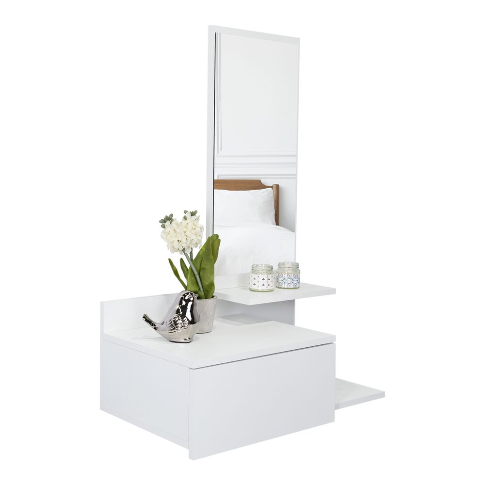 Mueble Recibidor De Pared Living 1 Cajon 90x60x35 Cm Blanco image number 3.0