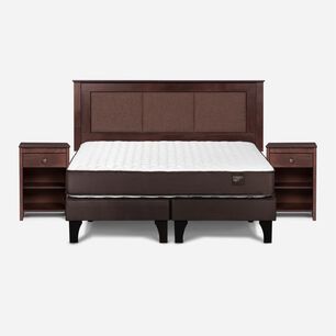Cama Europea Rosen Ergo T / 2 Plazas / Base Dividida + Set De Maderas Rachel