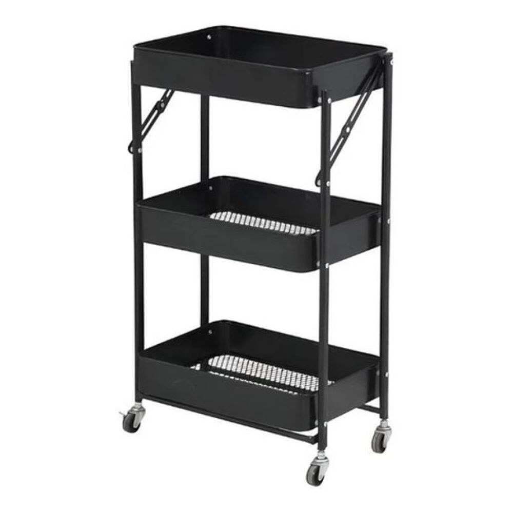 Estante Organizador Plegable Cocina Baño 3 Niveles Y Ruedas image number 0.0