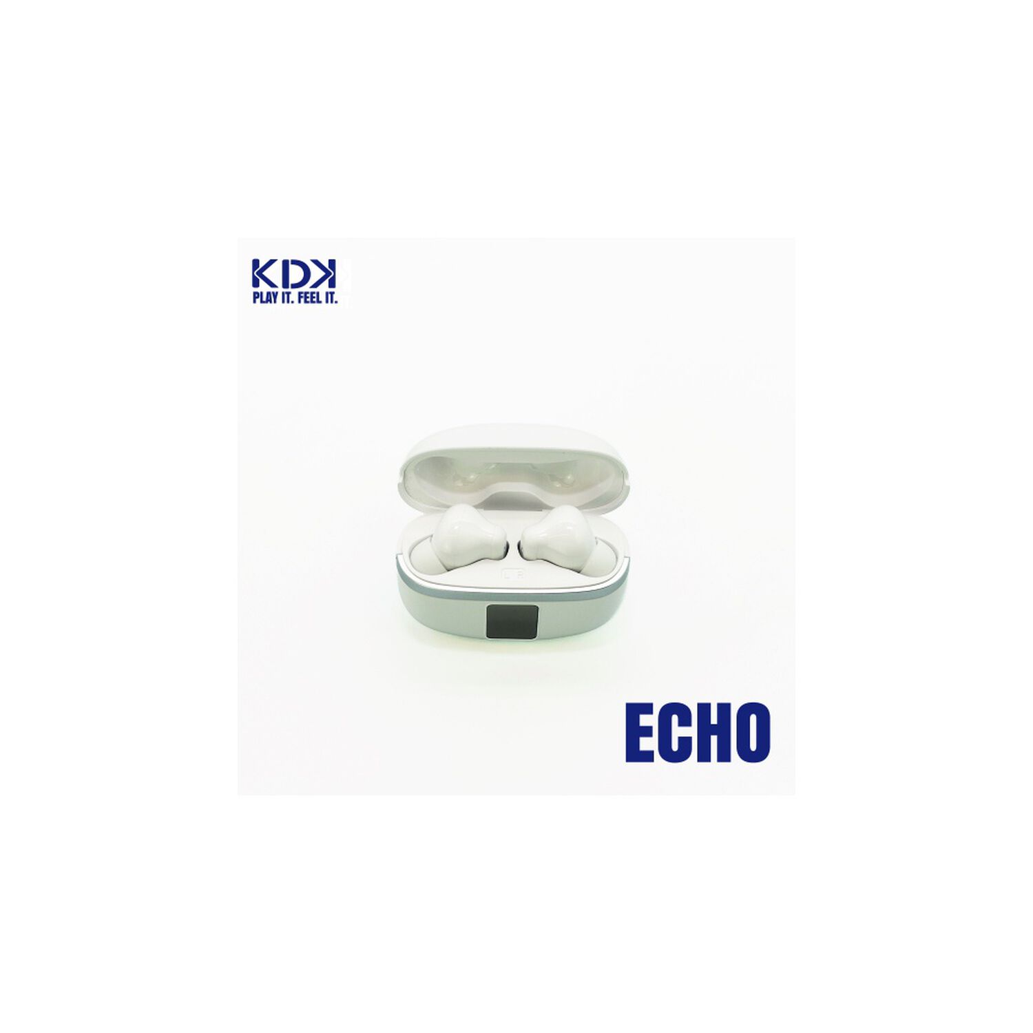 Audifonos Inal&aacute;mbricos Bluetooth Kdk Echo Blanco image number 3.0