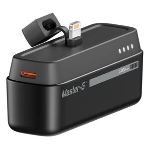 Master-g Cargador Port&aacute;til Power Bank Pocket 5000mah Lightning Para Iphone - Negro