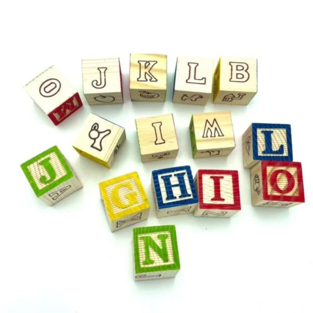 Set De 27 Cubos De Madera Con Letras Y N&uacute;meros Para Ni&ntilde;os image number 3.0