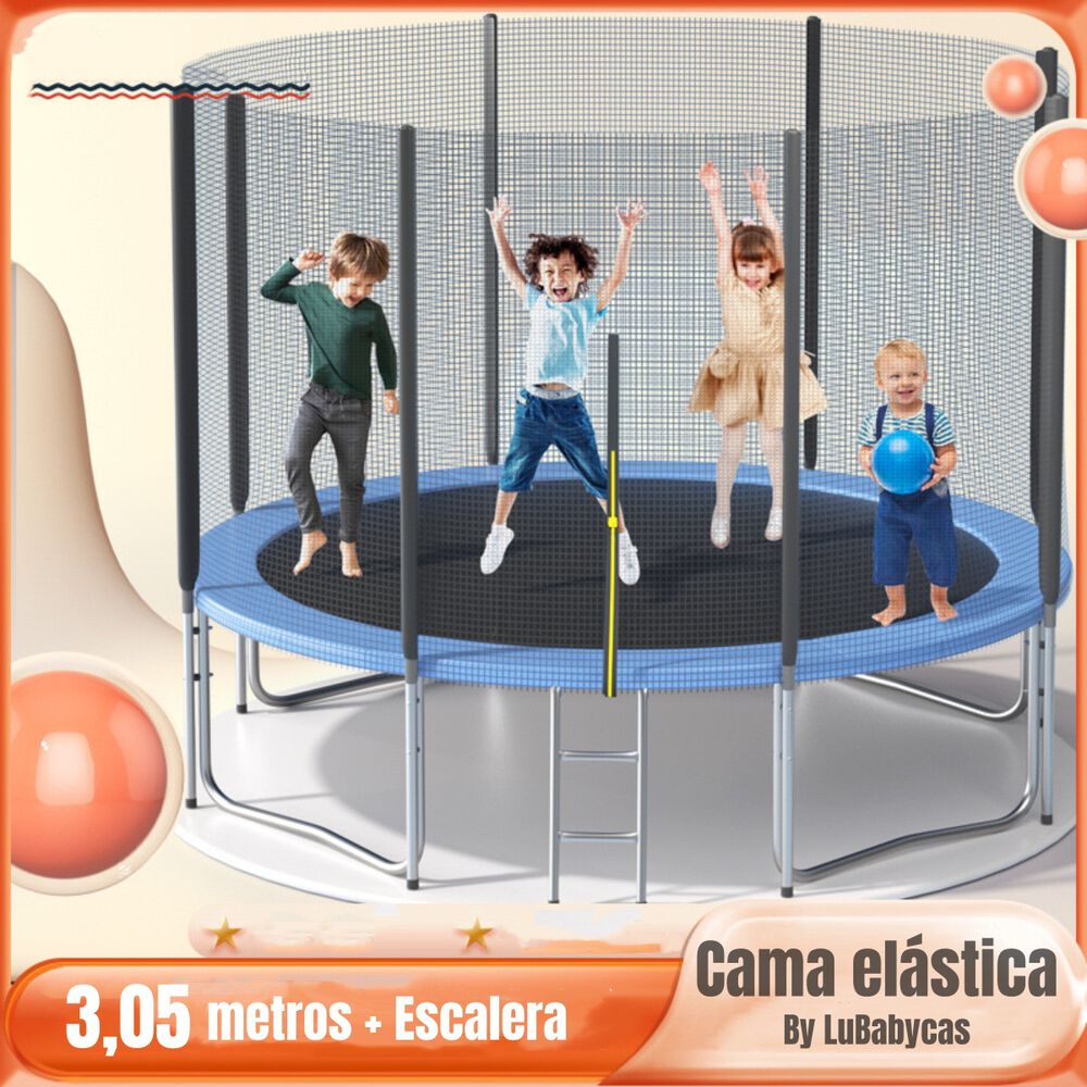 Cama Elástica Trampoline 305cm Con Escalera Lubabycas image number 0.0