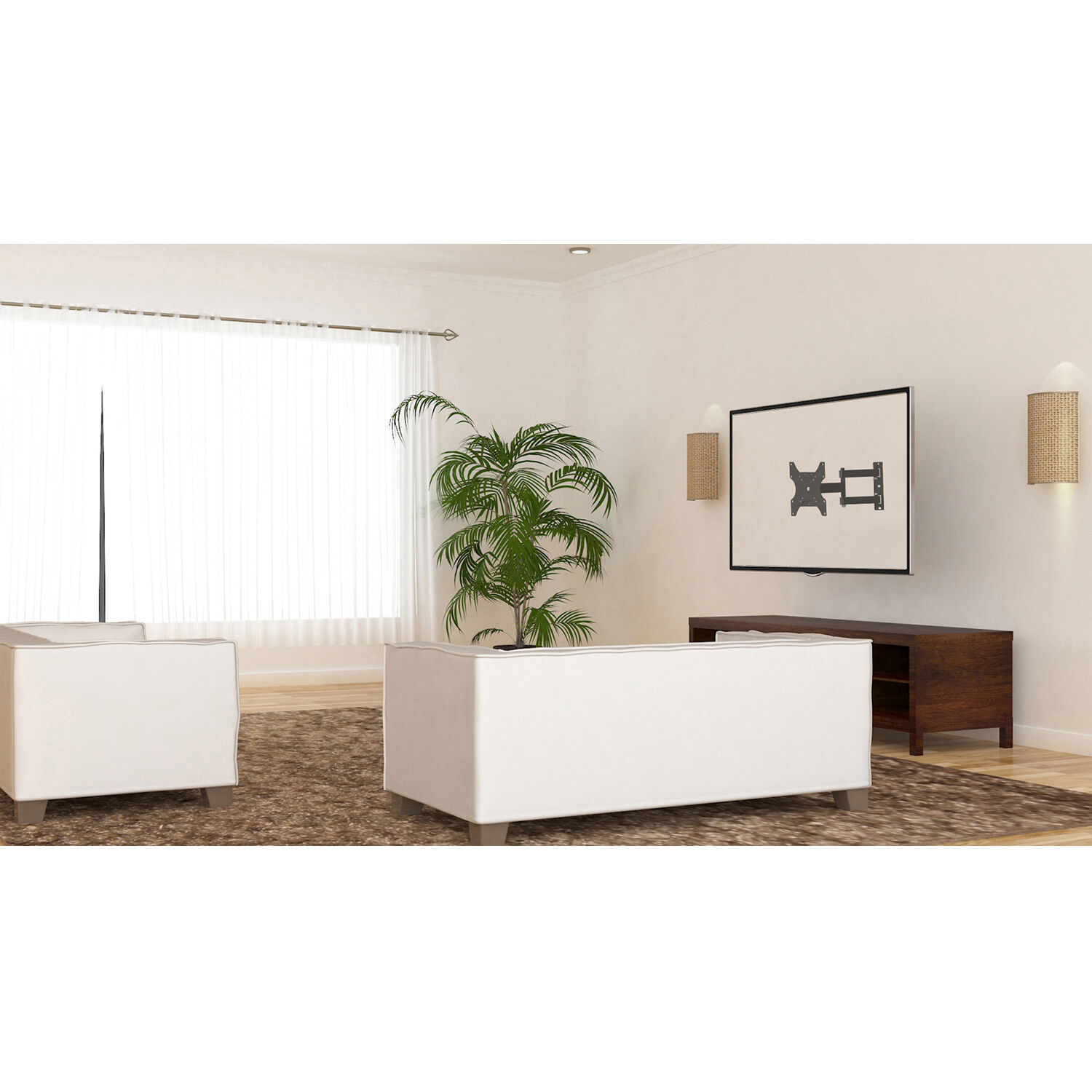 Soporte Tv Con Brazo Articulado De 49cm - 23" A 56" 30kg Sbrp1041 Brasforma image number 1.0