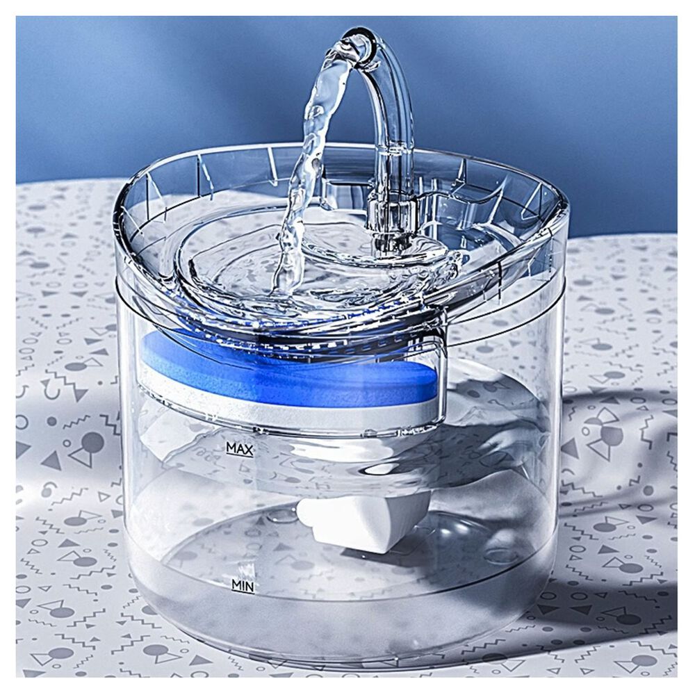 Fuente Agua Autom&aacute;tica Mascotas Transparente 2l Silenciosa image number 2.0