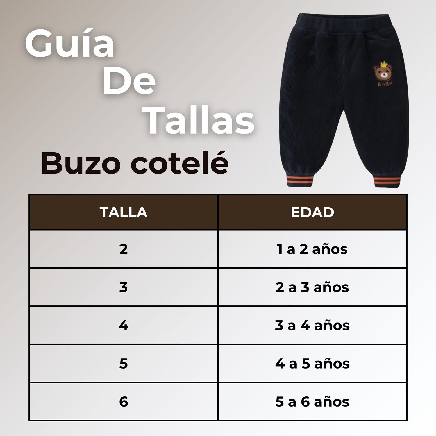 Buzo Cotel&eacute; Beb&eacute; Ni&ntilde;o Forrado En Polar Negro Pantal&oacute;n image number 2.0