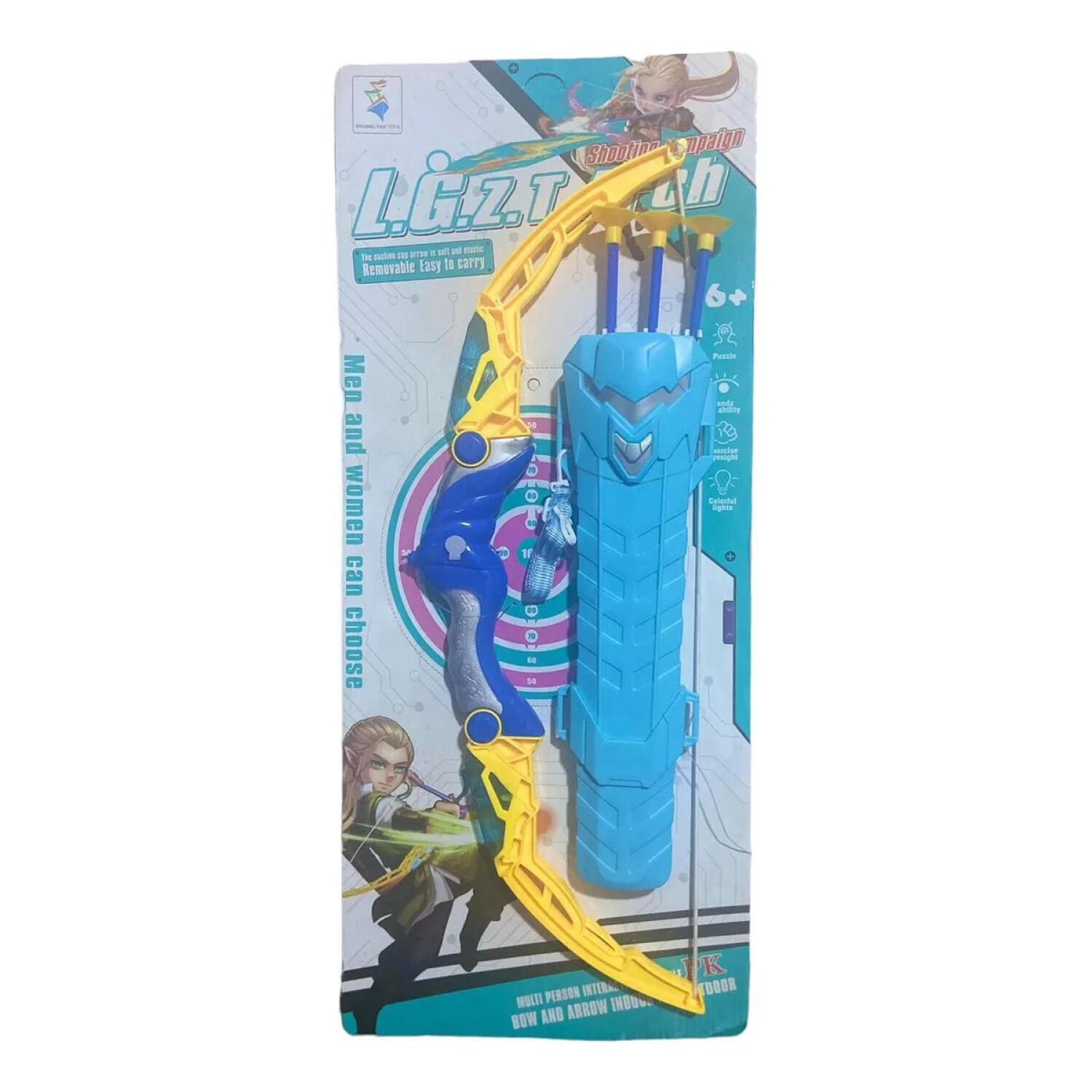 Juguete Arco Y Flechas Con Luces Azul Infantil image number 0.0