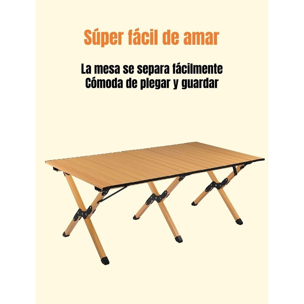 Mesa De Camping Plegable Impermeable 90x61cm Kemi image number 5.0