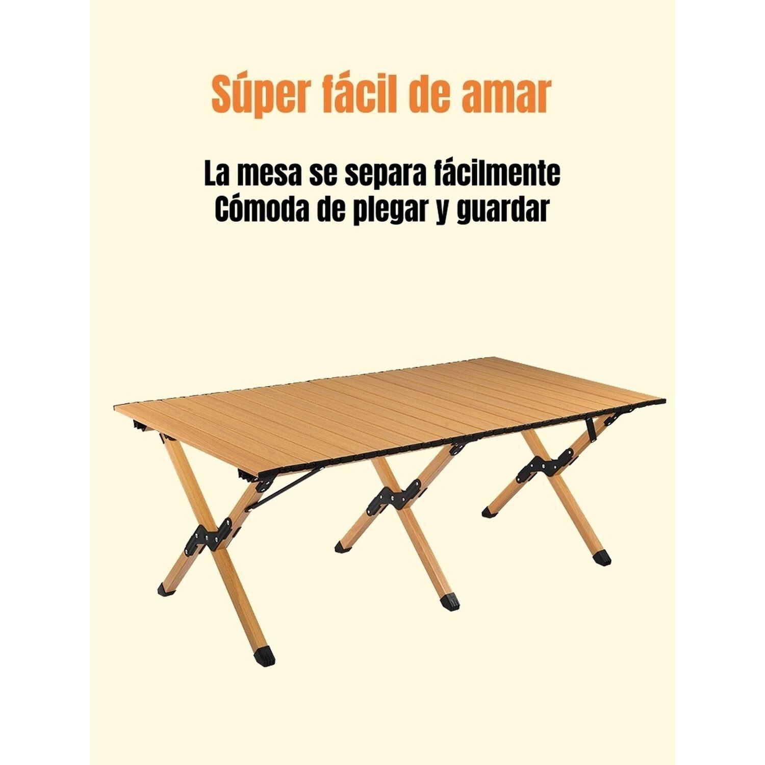 Mesa De Camping Plegable Impermeable 90x61cm Kemi image number 5.0