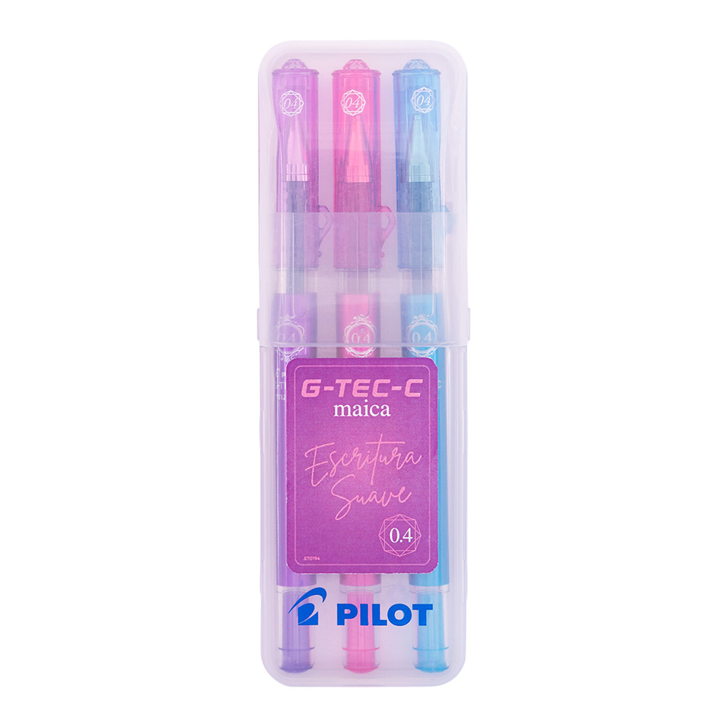 Set 3 L&aacute;pices Gel Gtec Maica 0.4mm (04) Pilot image number 0.0