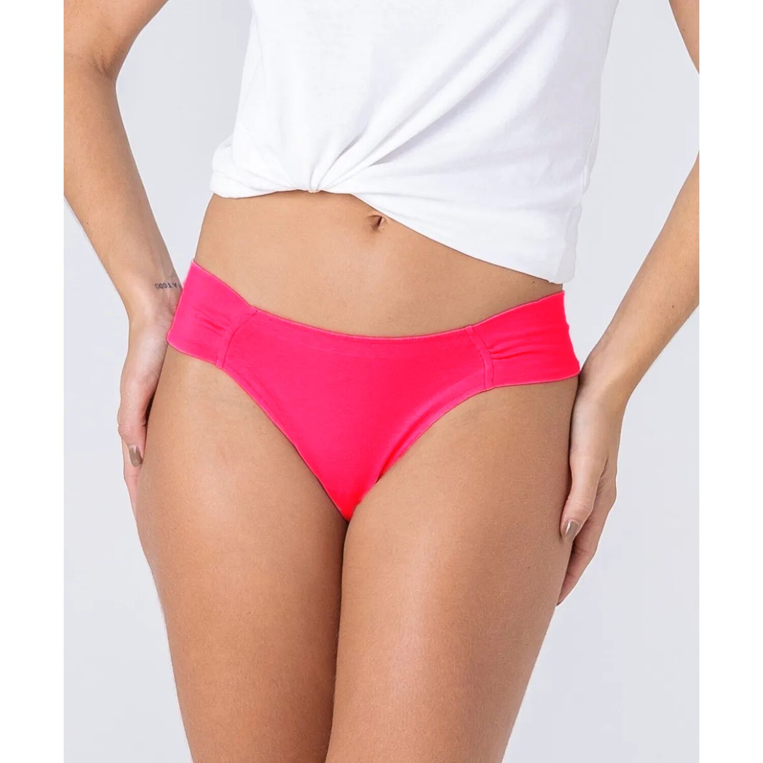 Colaless Lateral Drapeado Rojo 2rios image number 0.0
