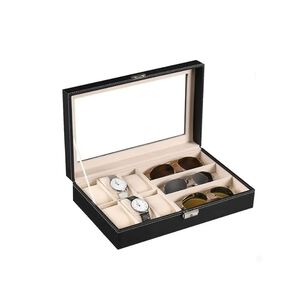 Estuche Organizador De Relojes Y Lentes 9 Compartimentos