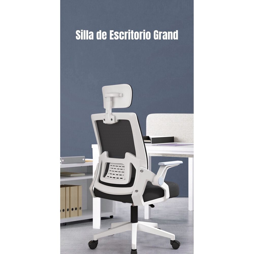 Silla De Escritorio Con Apoyacabeza Grand Rosada image number 1.0