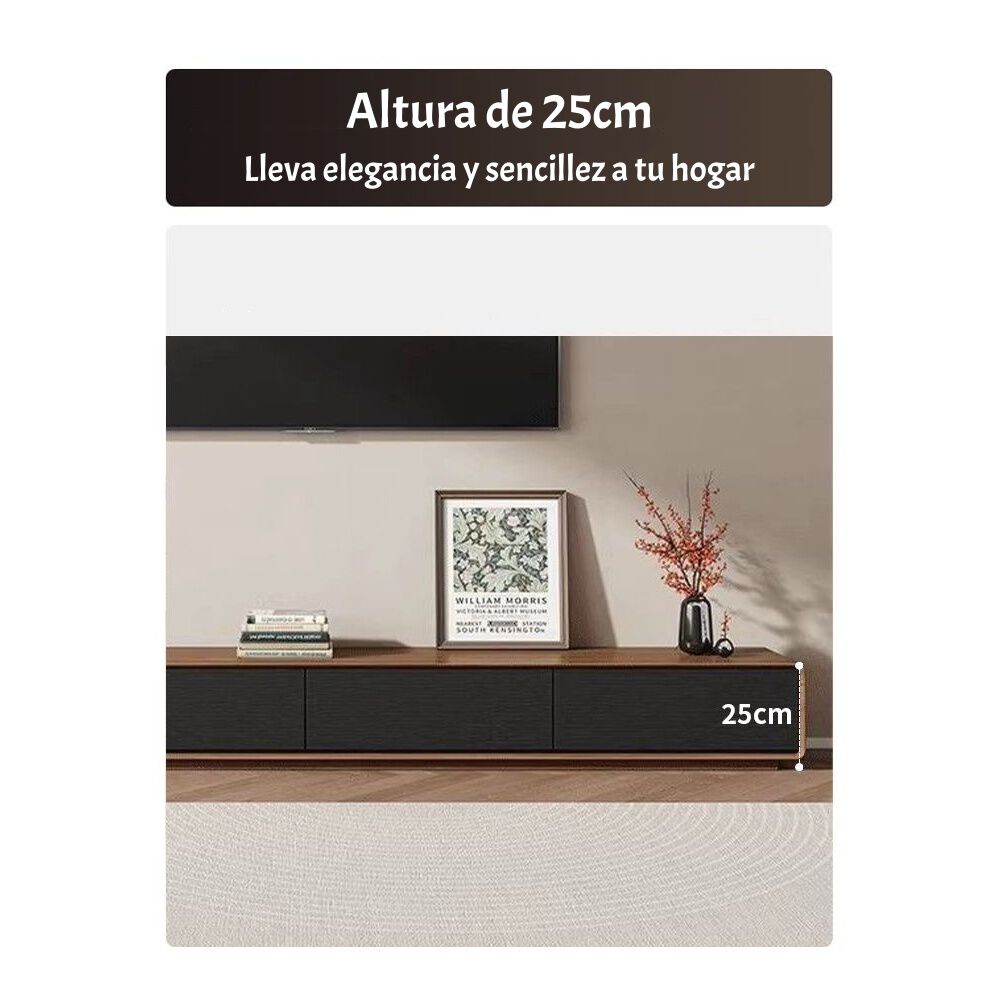 Mueble De Tv Rack Madera Viene Armado 200cm Angol image number 2.0