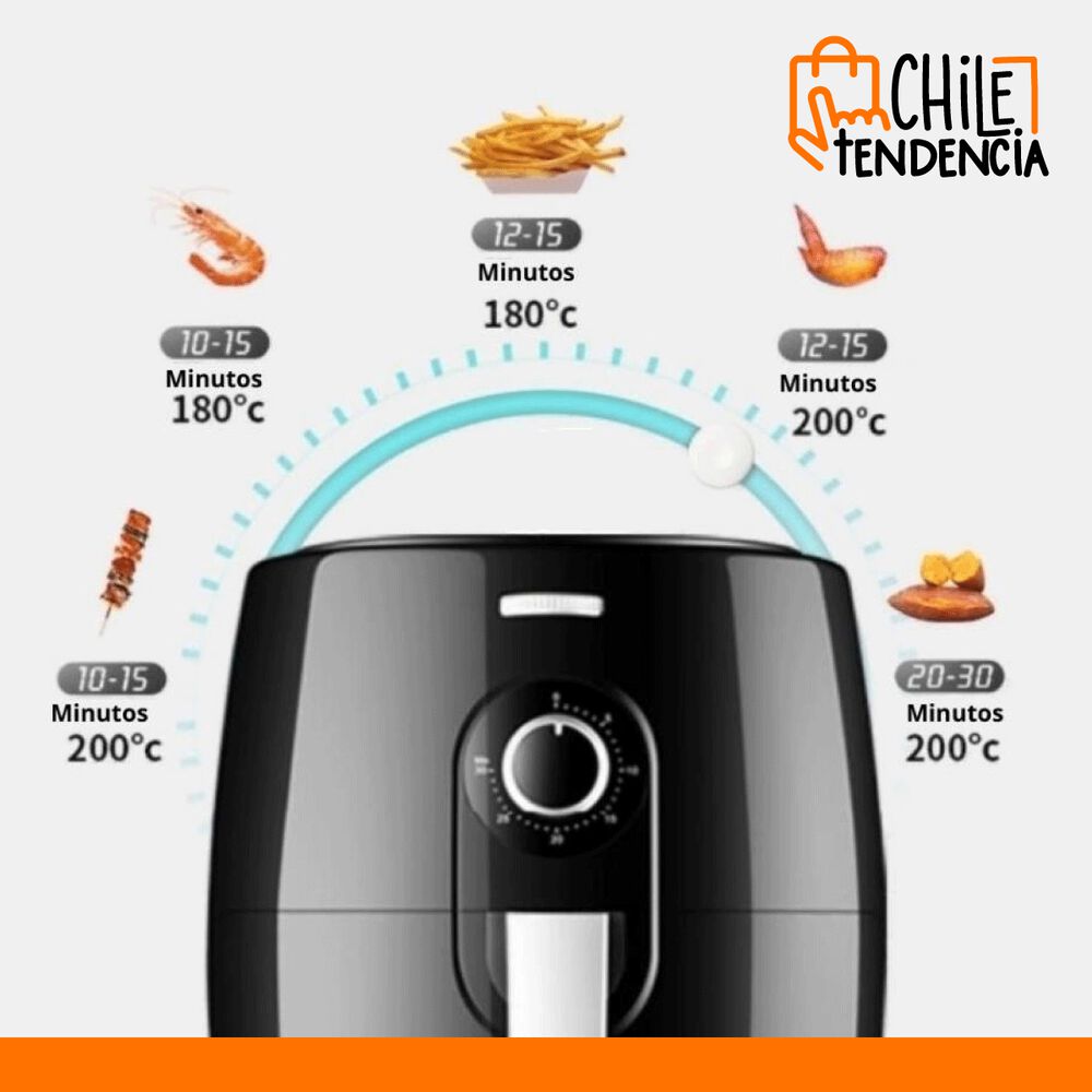 Freidora De Aire Sin Aceite Xl 5l Airfryer Eléctrica image number 10.0