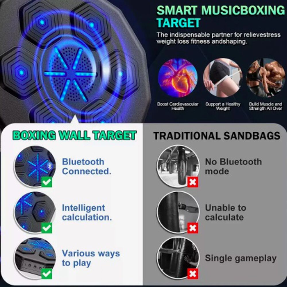 Maquina De Boxeo Musical Bluetooth + Guantes image number 3.0