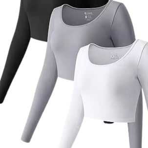 Polera Manga Larga Cuello Redondo