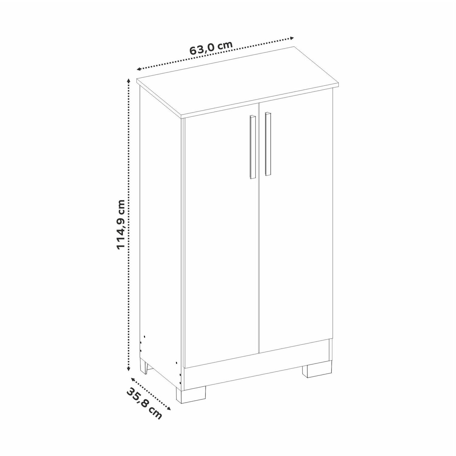 Zapatera Home Mobili Alaska / 2 Puertas image number 6.0