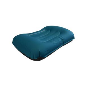 Almohada Inflable National Geographic Full Compact Verde Lago / 32x42 Cm