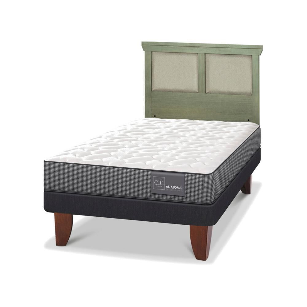 Cama Europea Cic Anatomic / 1.5 Plazas / Base Normal + Respaldo image number 3.0