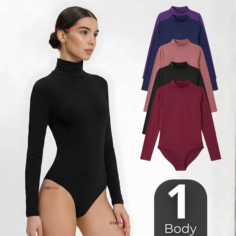 Body Manga Larga Bamb&uacute; Cuello Alto Beatle Mujer Colores Surtidos image number 0.0