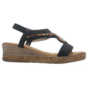 Sandalia Mujer Casual Negro Chalada Molina-1