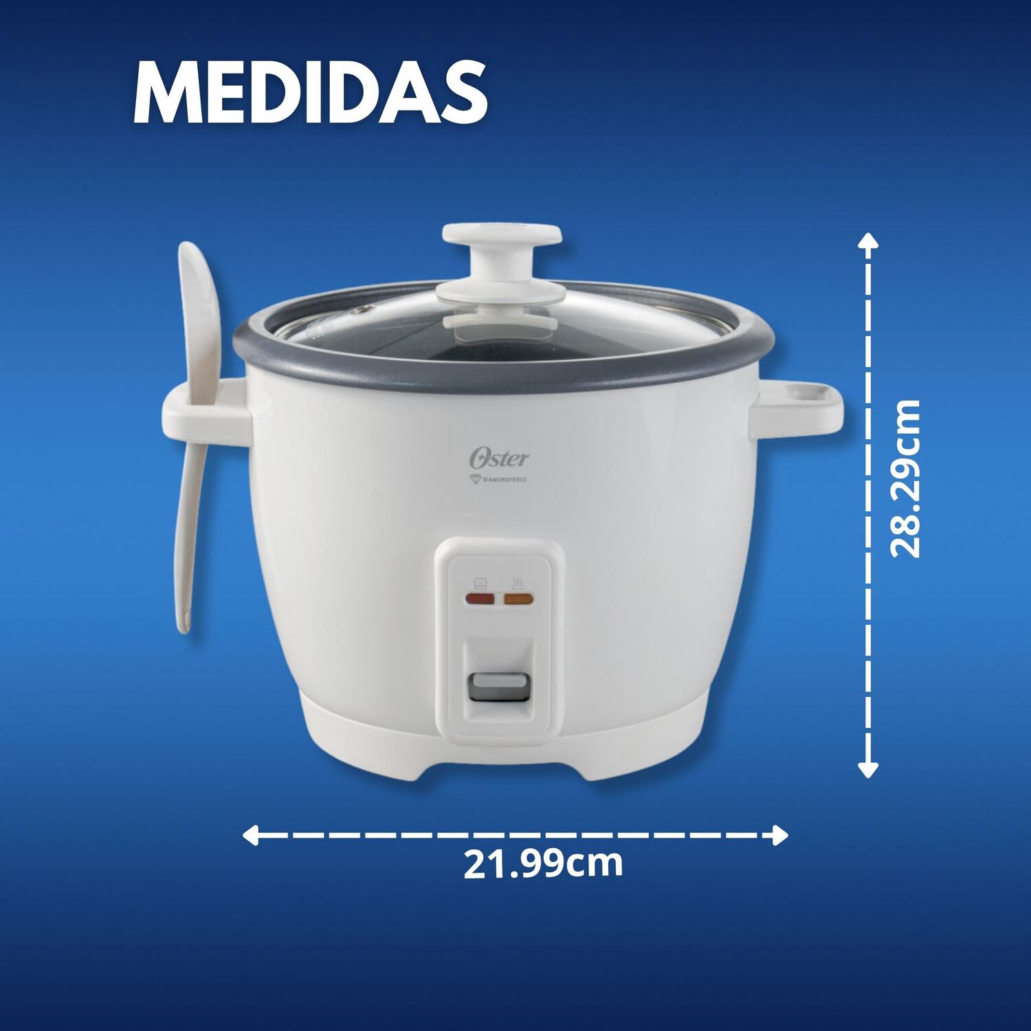 Arrocera Oster De 7 Tazas, Con Diamondforce, Ckstrcb7dfwht image number 2.0