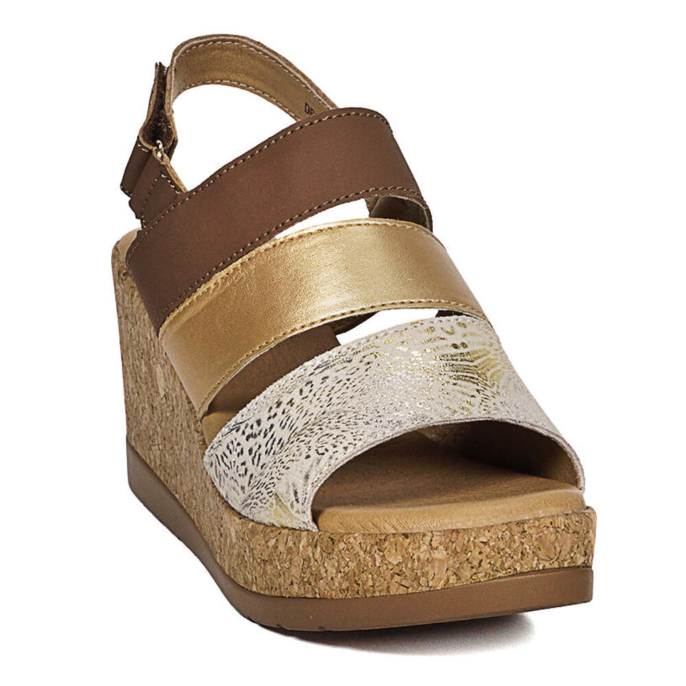 Sandalia Cuero Dava Bronce image number 3.0