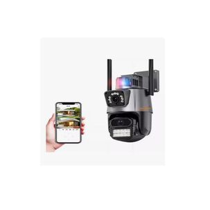 Camara De Seguridad Vigilancia Dual Visi&oacute;n Wifi Ip Negro