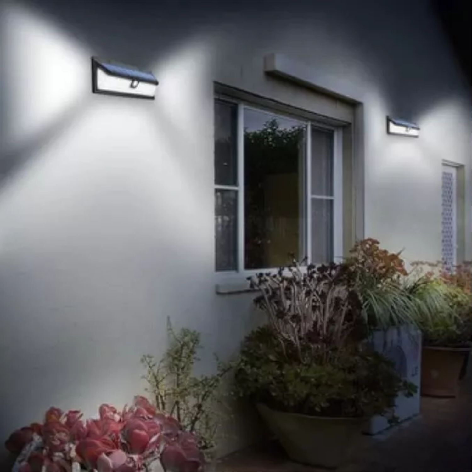 Foco Reflector Exterior Solar 118 Led Sensor Movimiento image number 2.0