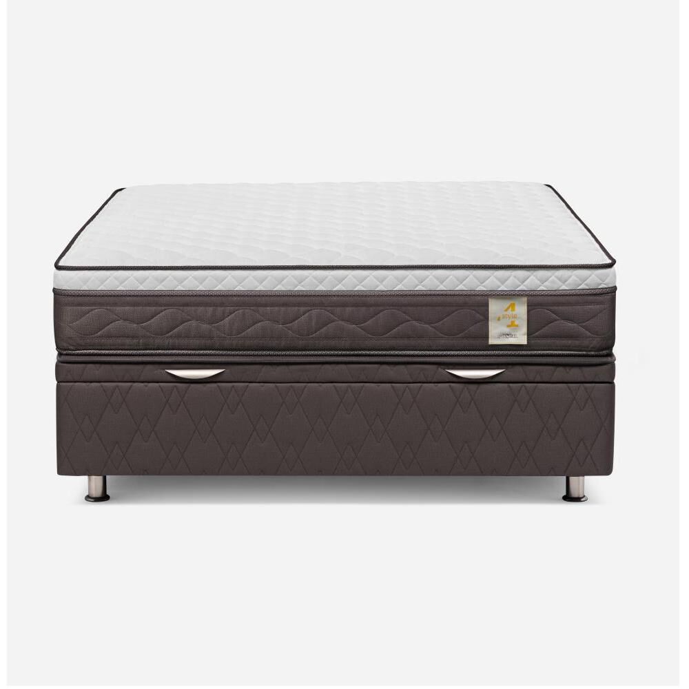 Cama Ba&uacute;l Rosen New Style 4 / 2 Plazas / Base Normal image number 0.0