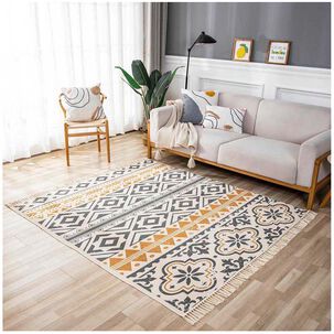 Alfombra Bohemia De Estilo Etnico 180x200 Cm Mod03