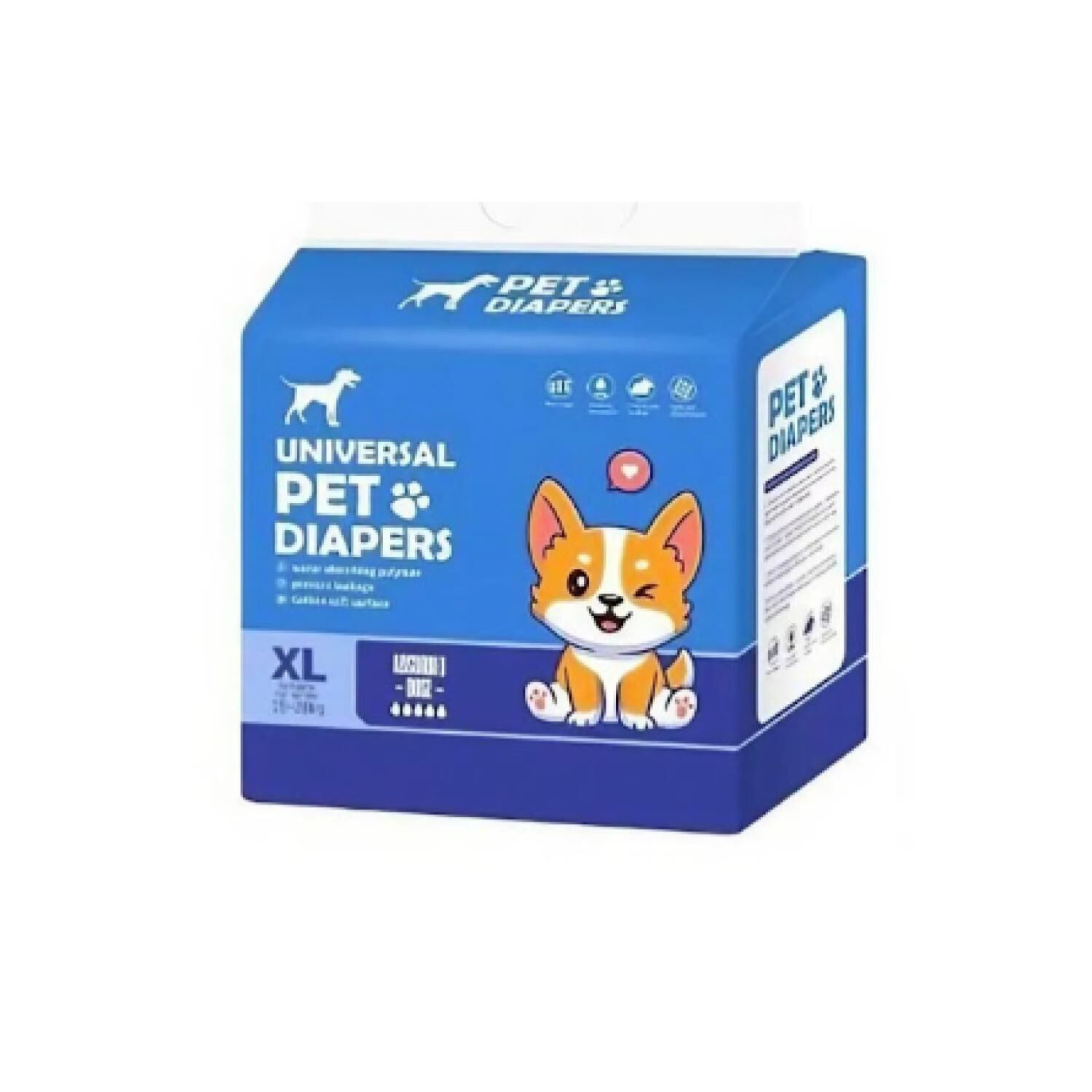Pack 12 Pa&ntilde;ales Absorventes Xl Para Perros Macho Mascotas image number 0.0