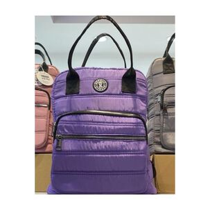 Mochila Casual Acolchada Doble Bolsillo Frontal