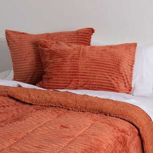 Plumón Corduroy Coral Sherpa 1.5 P Terracota