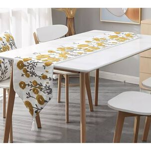 Camino De Mesa Bordado 32x180cm Corredor De Poliester