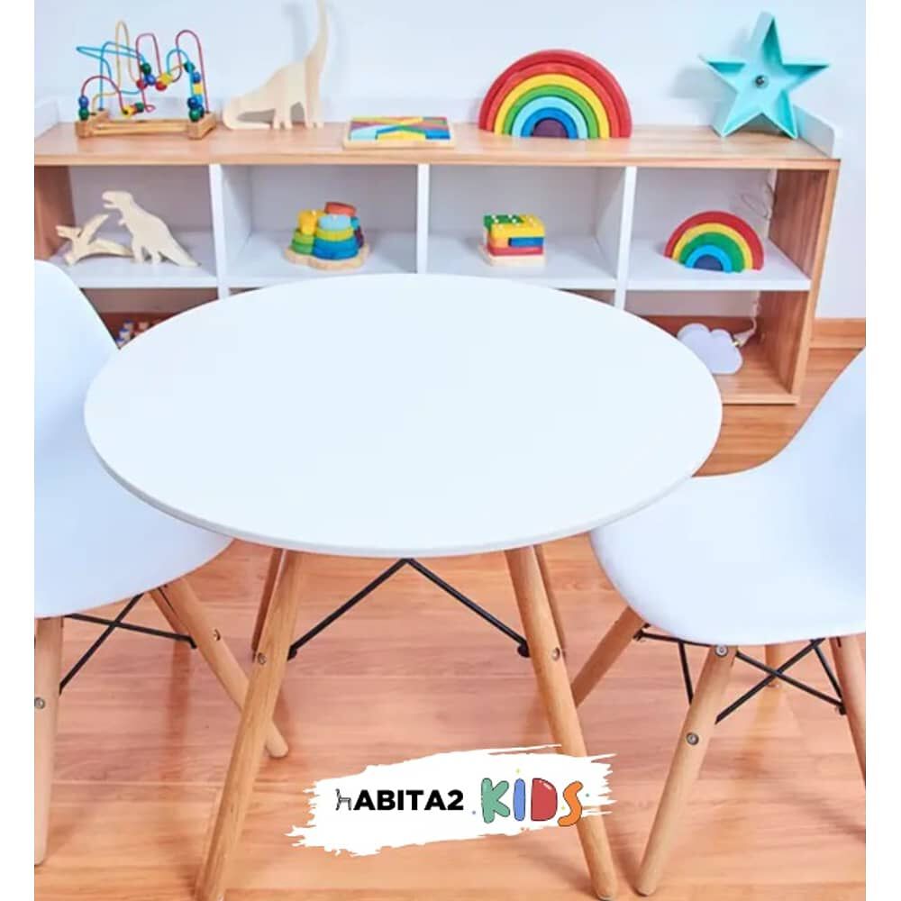 Mesa Eames Infantil 60cm Blanca image number 1.0