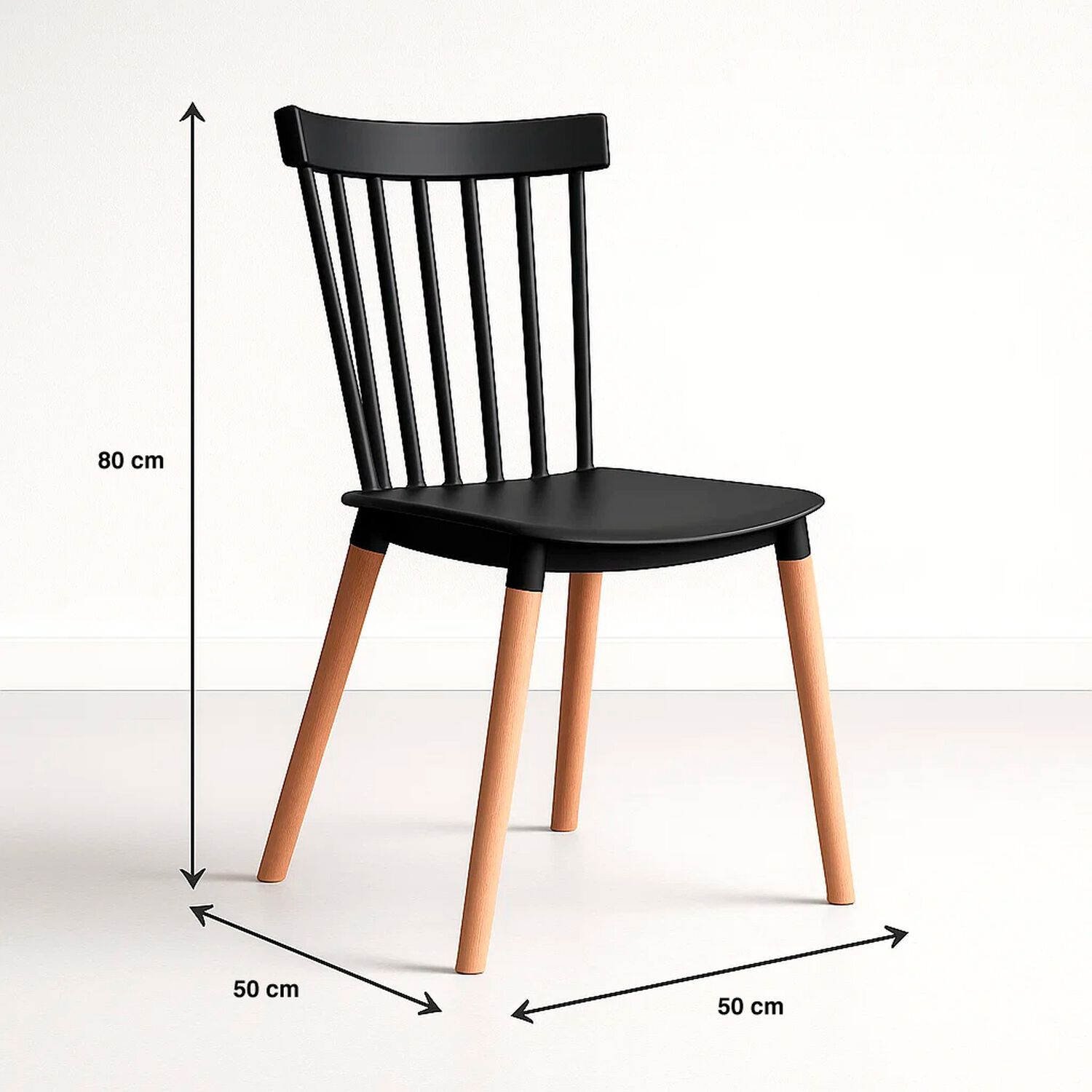 Silla Windsor - Negra image number 3.0