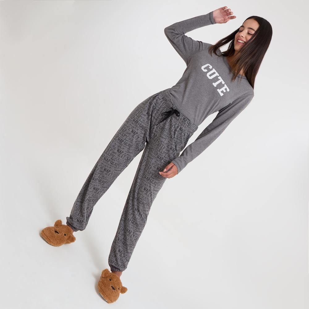Pantalón De Pijama Estampado Mujer Freedom image number 1.0