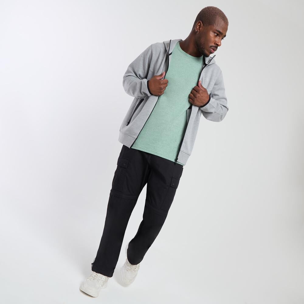 Polerón Deportivo Liso Regular Cuello Alto Hombre Wetland image number 1.0