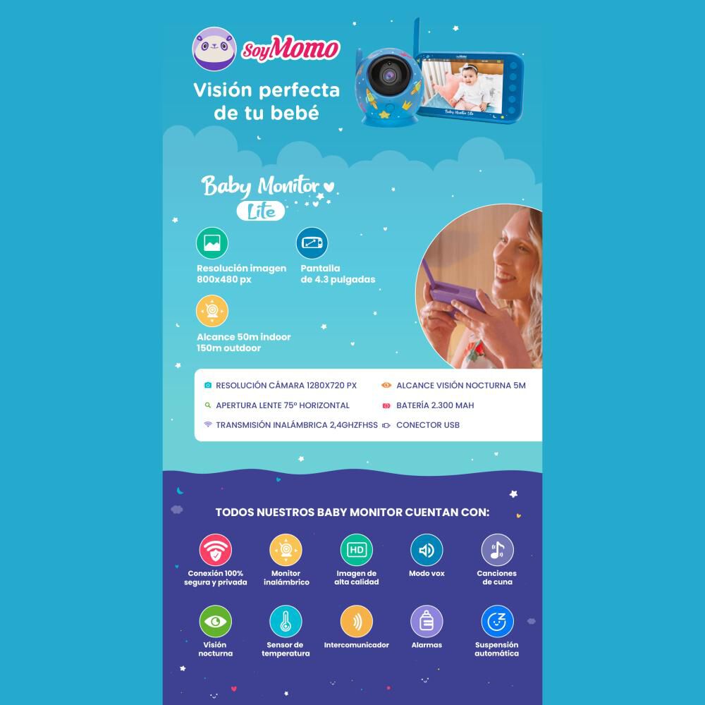 Monitor De Beb&eacute; Soymomo Lite image number 6.0