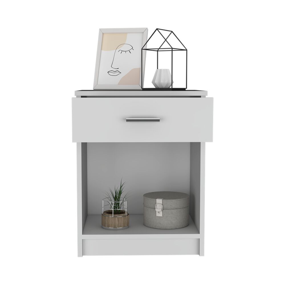 Velador 1 Cajon Fm-017b - Blanco image number 2.0