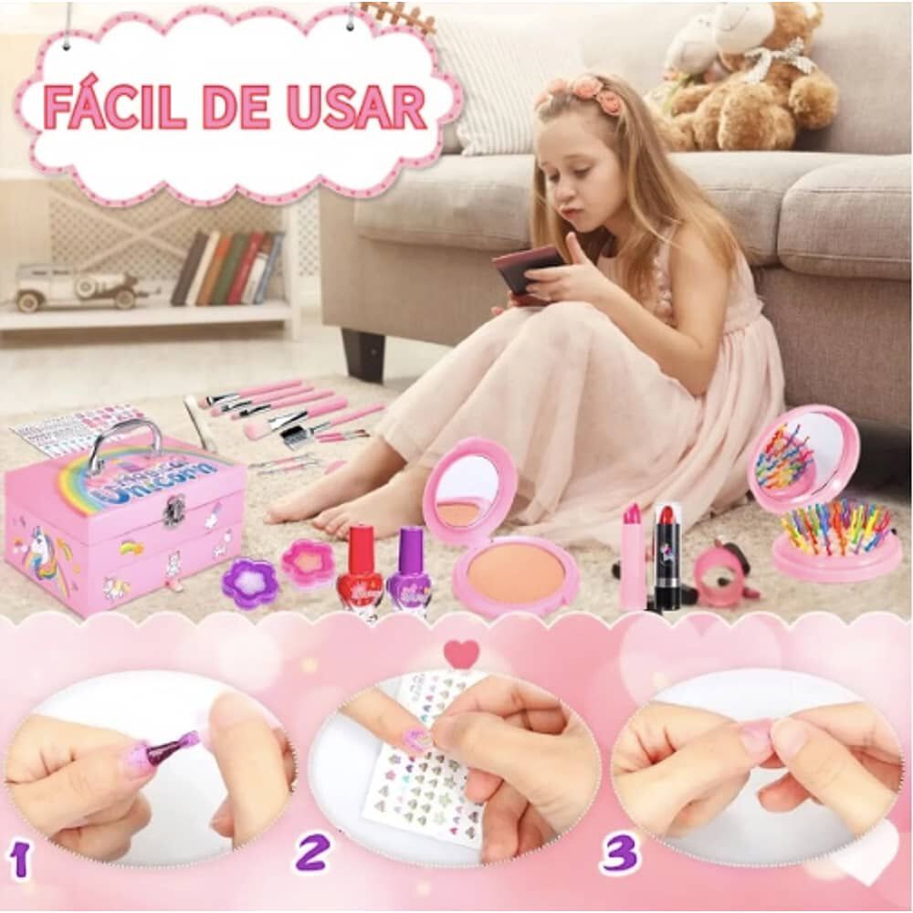 Cosm&eacute;tico Para Ni&ntilde;os Set image number 2.0